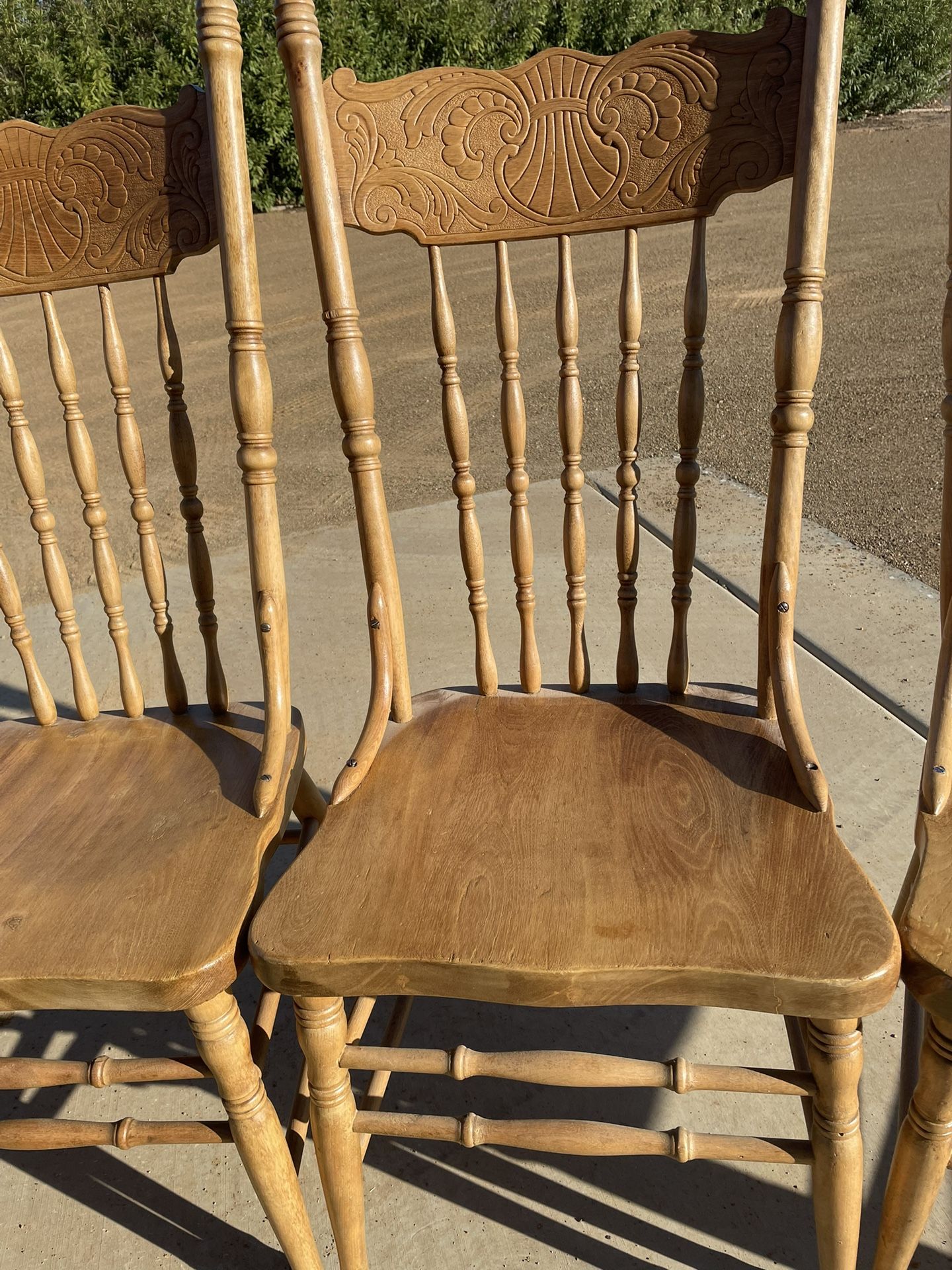 Oak Antique Kitchen Chairs