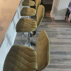 Adjustable Height Swivel Bar Stool by AdecoTrading