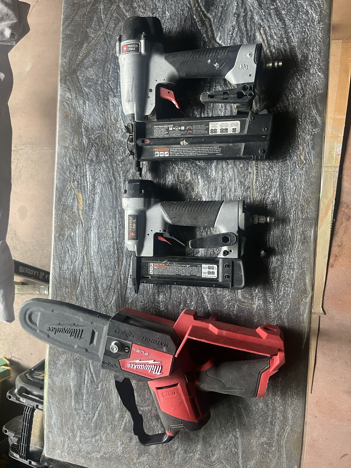 Finish Nailer And Pin Nailer Plus Mini Chainsaw