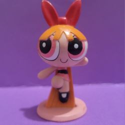 The Powerpuff Girls Blossum PVC figure toy 3.25", 2000 Bakery Crafts Cartoon Net.
