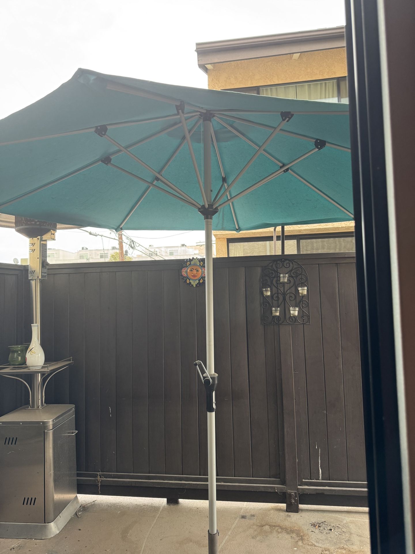 Two Umbrellas With Stands