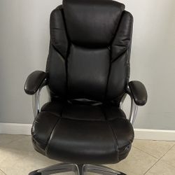 Black Office Chair Leather 