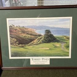Signed Golf Print Limited Edition Torrey Pines 