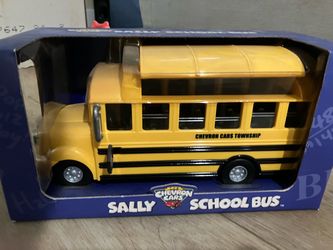 Chevron Cars Sally School Bus Toy