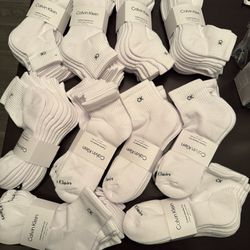 Calvin Klein Men’s White Socks 