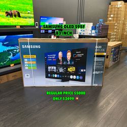 83 INCH SAMSUNG OLED S93F SMART 4k TV NEW OPEN BOX TV