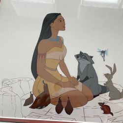 Walt Disney Studios Pocahontas Woodland Friends Limited Edition Sericel