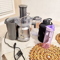 Breville Juicer BJE430SIL Large-Capacity 70-oz. Cold Juice Fountain