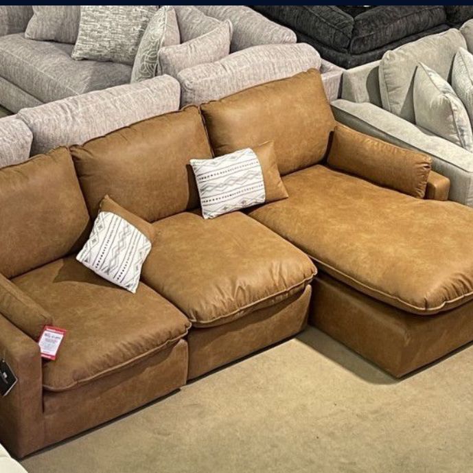 Marlaina Caramel Modular Sectional Sofa Pre-Sets  