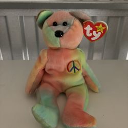 Ty Beanie Babies: Peace (Red & Yellow Belly)