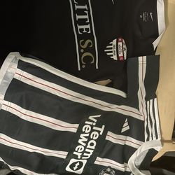 Like New Size 8 Medium Kids Soccer Jerseys And Books 