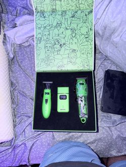 TPOB Green 3-Piece Hair Clipper Set