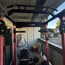 Weight rack With Dual Pulley System