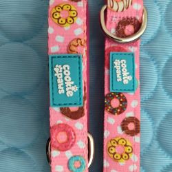 Pink Dog Collar and Leash Set