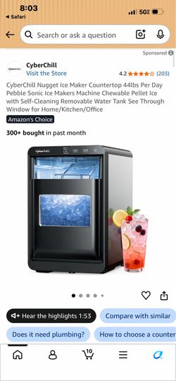 CyberChill Nugget Ice Maker