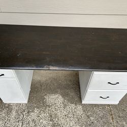 Desk With Filing Cabinet 