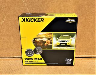 Kicker CS Series Car Speakers 1 Set CST20 3/4" Titanium Dome Tweeters 150 Watts 46CST204 🚨 Payment Options Available 🚨