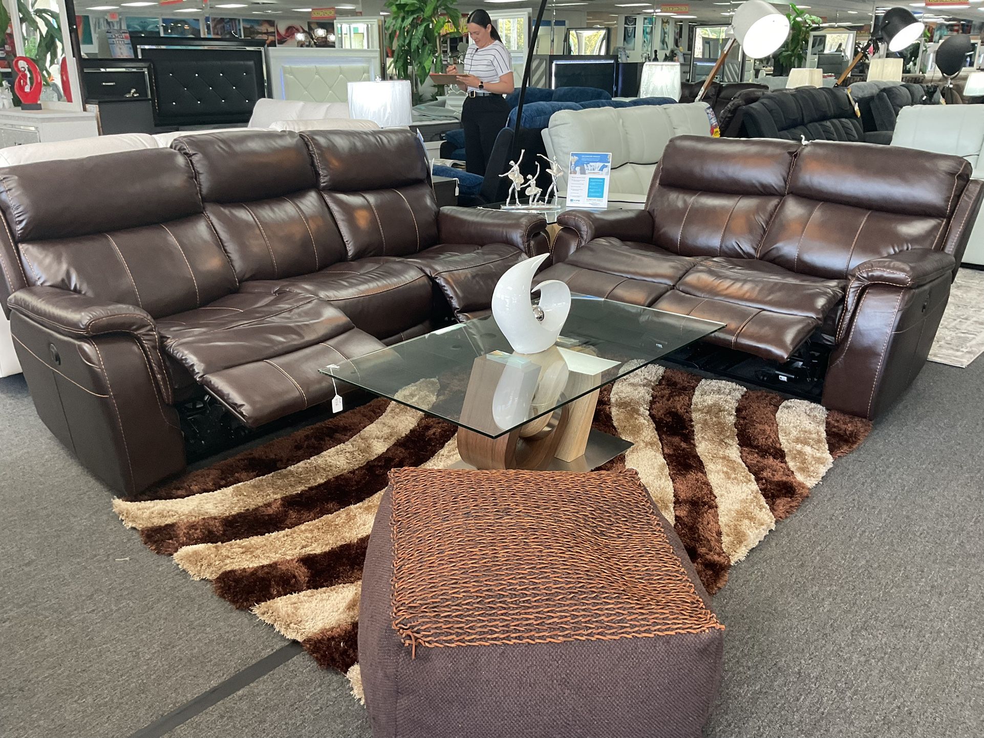 🔥OVERSTOCK SALE NOW FURNITURE 🚨 ELEGANT SOFA&LOVESEAT SET 40% OFF RETAIL 🤯🎁