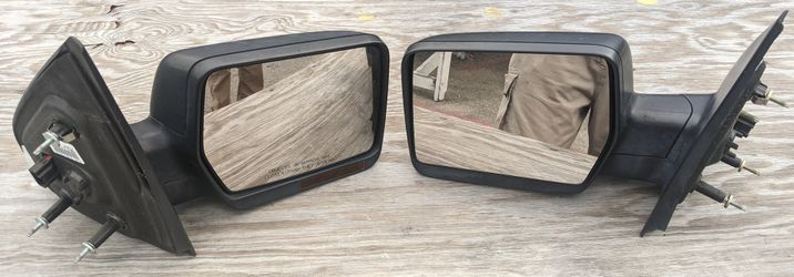 2004-2006 Ford F-150 - Mirrors Manual Folding Heated - Passenger Side, Power Glass, In-housing Signal Light, Black