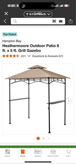 Hampton bay Grill gazebo