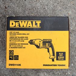 Dewalt Corded Chuck Drill New 