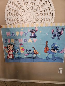 Stitch Backdrop Banner