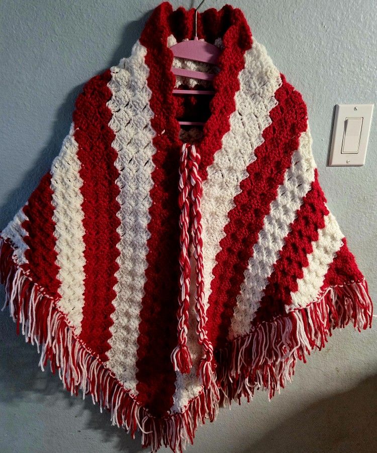 Girl Pancho Hand Made