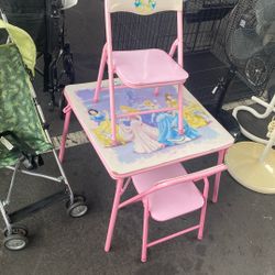 Pink Foldable Table 