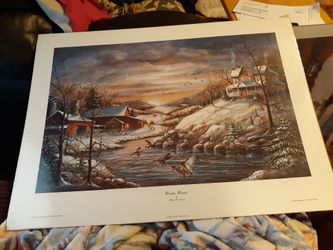 "Winter Haven" By Mary Ann Vessey 705/2400 Signed & Numbered 1991 Eighth Annual Virginia Ducks Unlimited Print