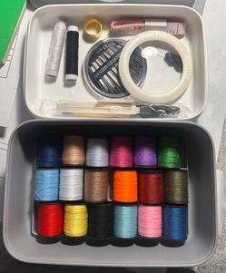 Premium Sewing Kit for Adults with Sewing Supplies and Accessories - Needle and Thread Kit Products for Quick Repairs - Small Hand Sewing Kits for Eme