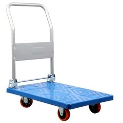 Folding Platform (Blue Color) 330 lbs Capacity Compact Foldable Cart 