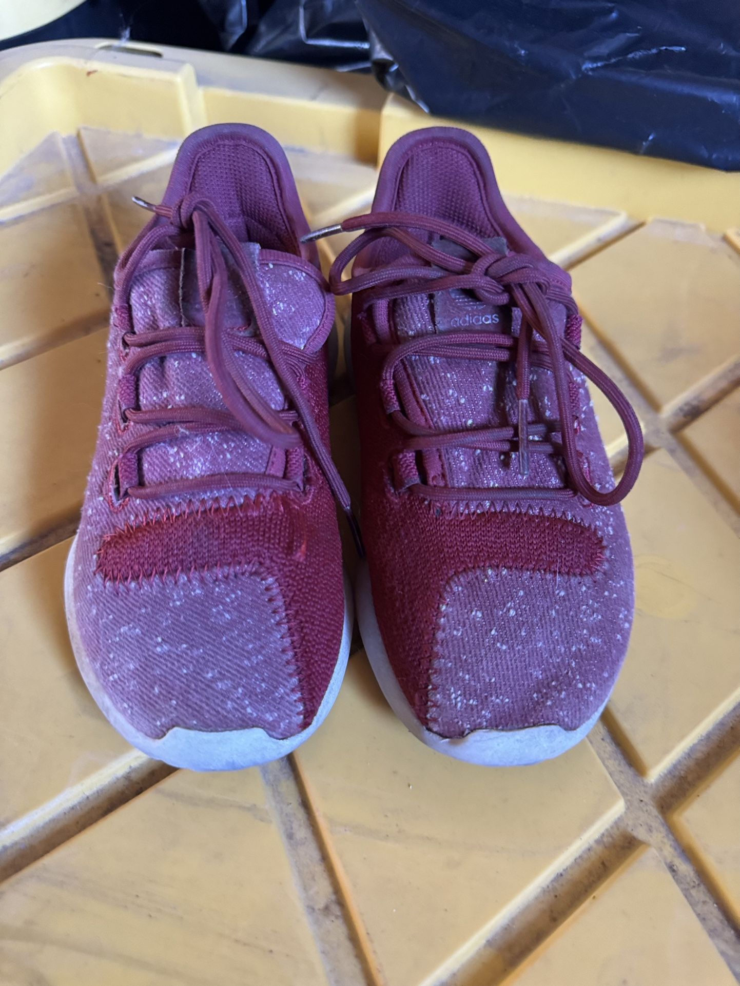 Adidas Tubular Shadow Burgundy Athletic Sport Sneakers in toddler size 11k
