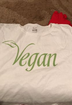 Vegan t shirt, small