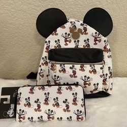 Mickey Mouse Mini Backpack & Wallet 