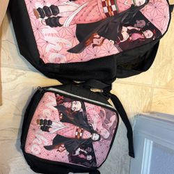 Demon Slayer Backpack En Lunch Bag