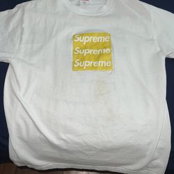 Supreme Asspizza Gold Triple Box Logo