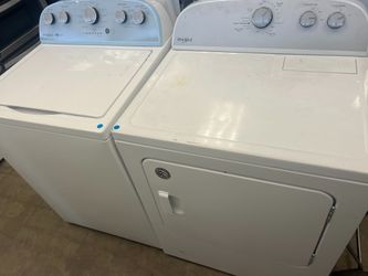 Whirlpool washer and dryer set ,super capacity plus -free delivery