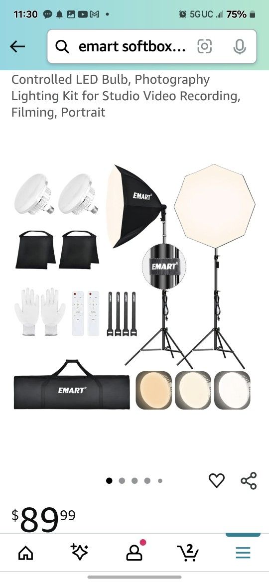 New Softbox lightning Kit W Remote
