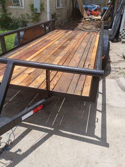 16ft by 75"LowBar Trailer