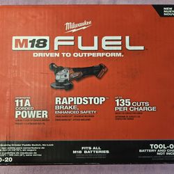 Milwaukee 2880-20 M18 Grinder (Tool Only)