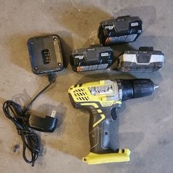 12 Volt Royobi Cordless W 3 Batteries And Charger