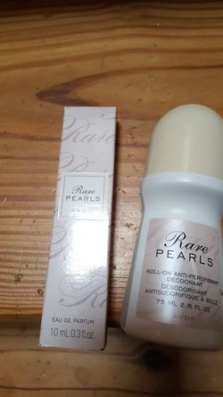 Rare pearls Avon women small size perfume and deodorant