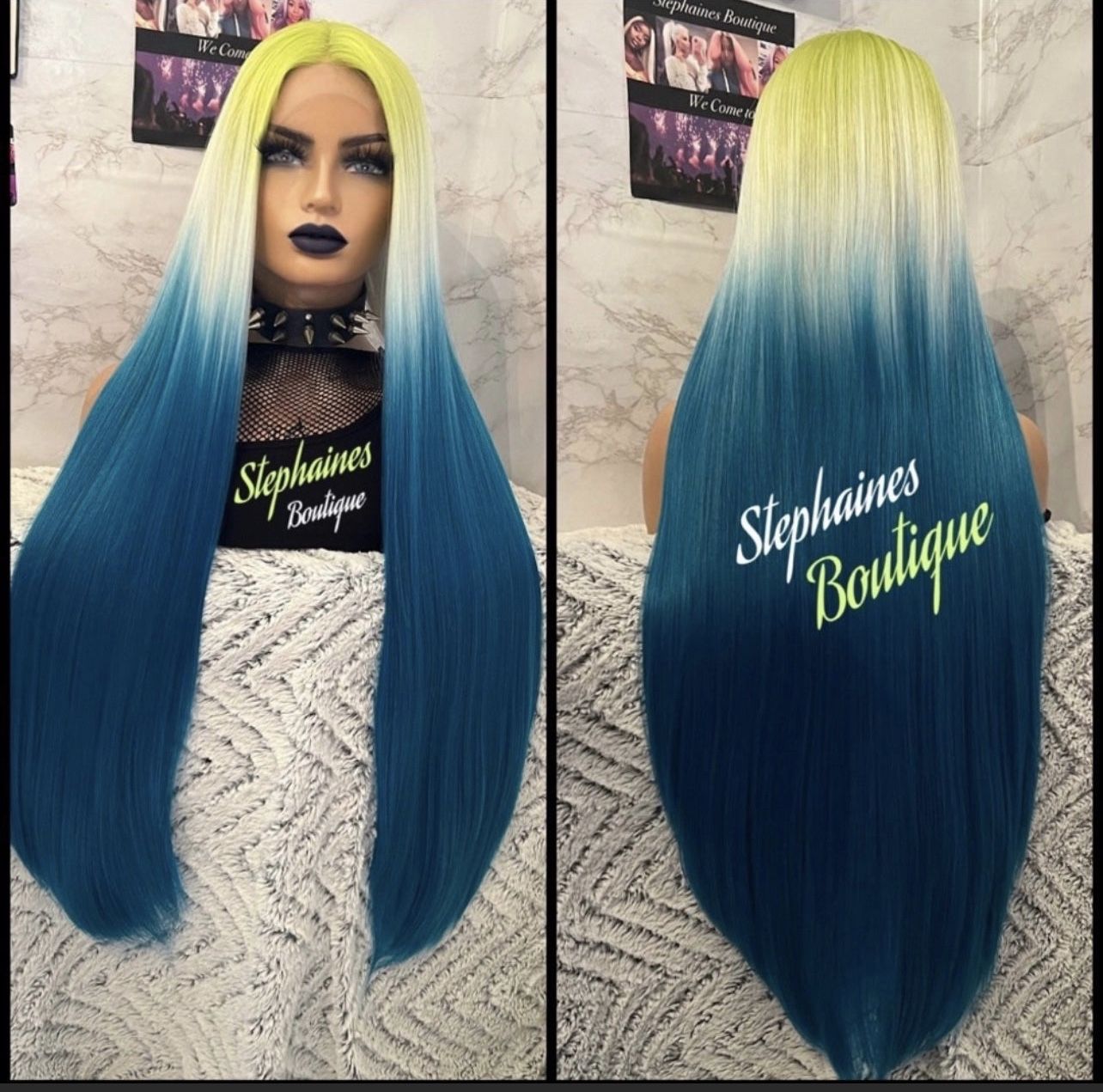 Human Hair Blended Lace Front Wig
