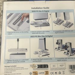 P5 cooling stand with dual controller charger