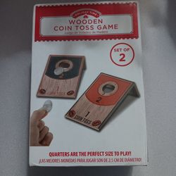 Wooden Coin Toss Game