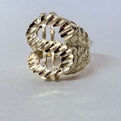 10K Gold Dollar Sign Ring