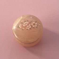 Vintage Italian Alabaster Trinket Box