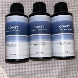 Bath And Body Works Men’s Coast Body Sprays