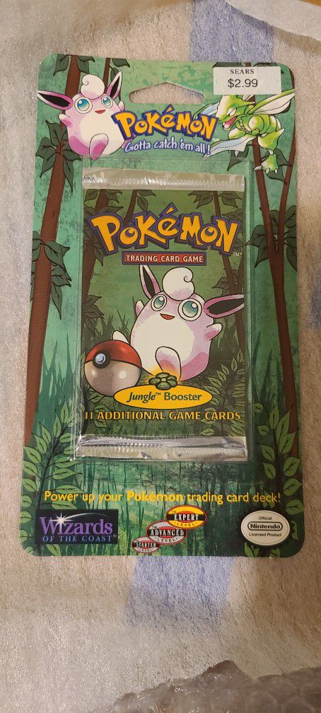 Pokemon Jungle Blister Pack With Original Sears Price Tag 
