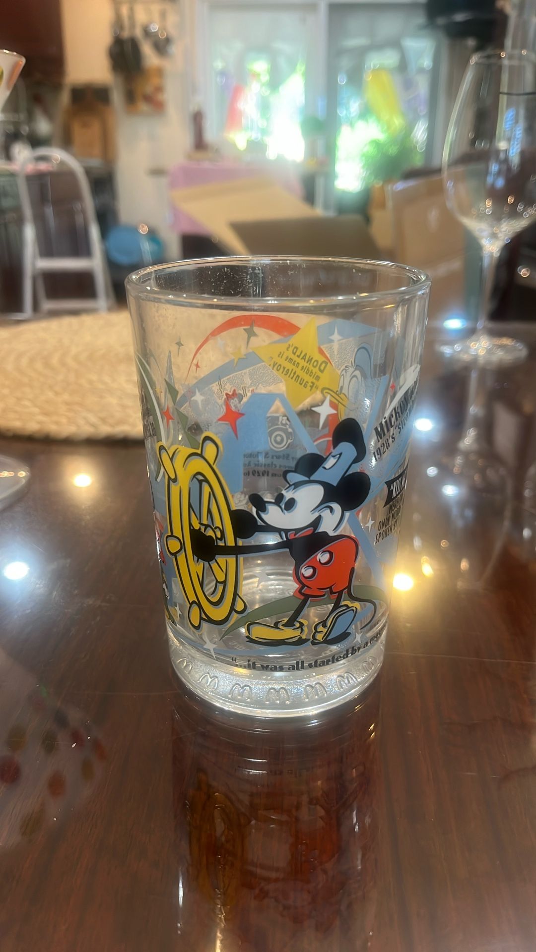 100 Anniversary Disney/McDonalds Collectible Drinking Glass